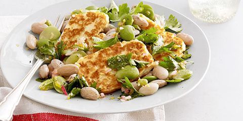 Halloumi and Shell Bean Salad Recipe