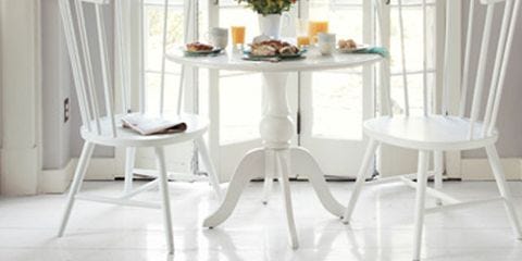 Room, Wood, Floor, Interior design, Flooring, White, Furniture, Table, Glass, Chair, 