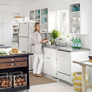 Designer Tracy Reese S Home Budget Decorating Ideas Kitchen With Open Cabinets