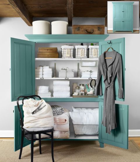 armoire linen closet