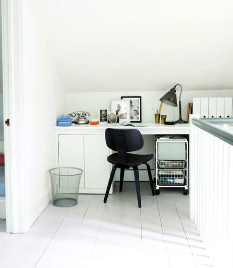 white home office