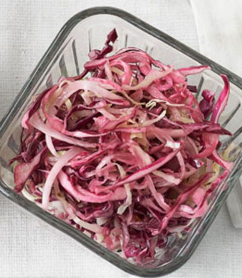 tangy hot cabbage slaw