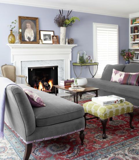 Purple Grey And Black Living Room Ideas - Dark Purple Living Room Ideas