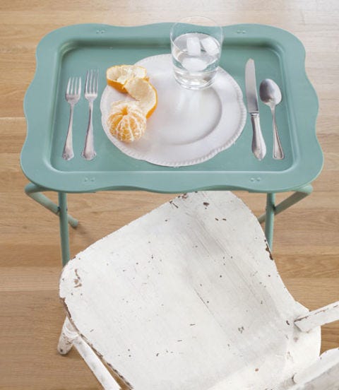 How To Decoupage Metal Tables Ideas Tv Tray