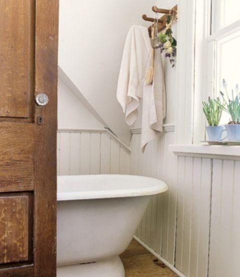 30 White Bathroom Ideas Decorating With For Bathrooms Bathroom With White Tub Robin Stubbert Subtle Accents