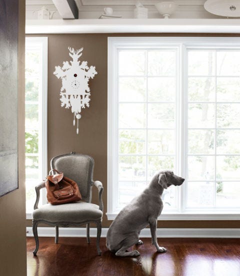 brown and white decor