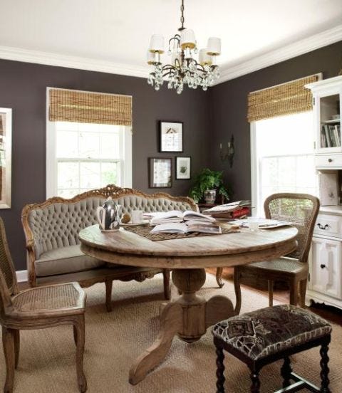 brown dining room