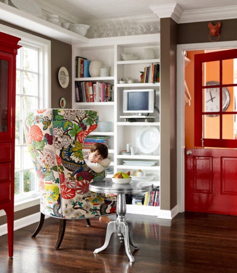 rich colors in a living room