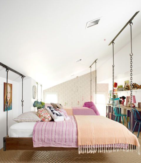 How To Build A Hanging Bed, Suspended Bed Frame