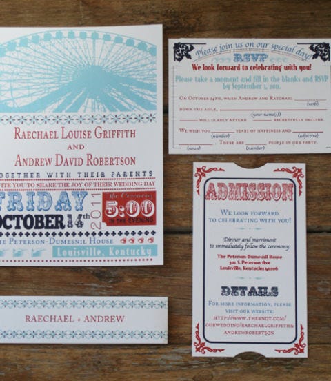 carnival ticket invitation
