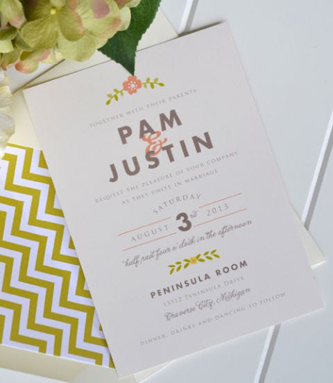 cardstock invitation