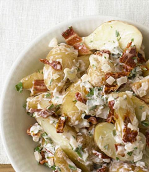 fingerling potato salad with bacon