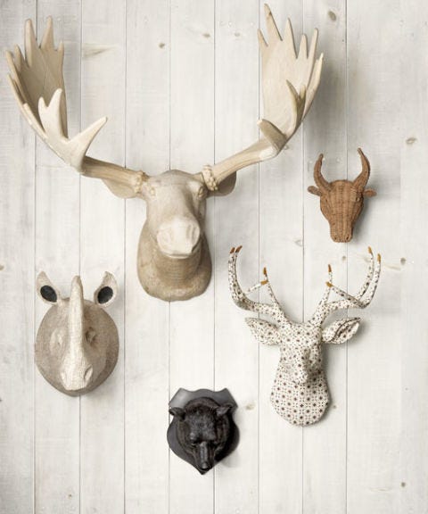 Trophy Heads Cute Faux Taxidermy - Faux Animal Head Wall Mount Uk Trophy Heads Cute Faux Taxidermy - Faux Animal Head Wall Mount Uk
