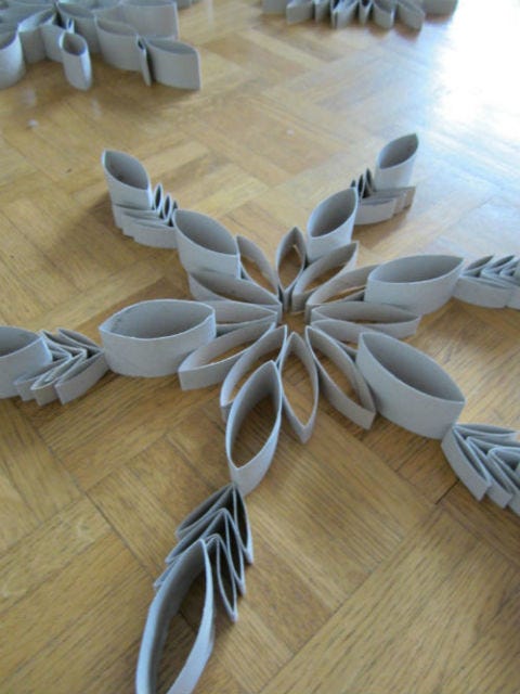 Toilet Paper Roll Crafts Snowflake Toilet Paper Roll Crafts Snowflake