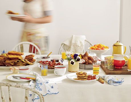 breakfast table spread