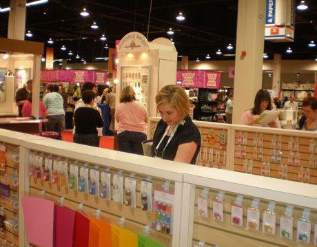 country living editor kirsten fields looking at doodlebug wares