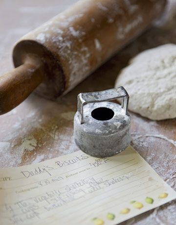 rolling pin and biscuit cutter