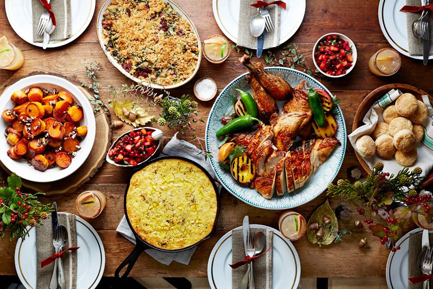 traditional thanksgiving dinner menu list