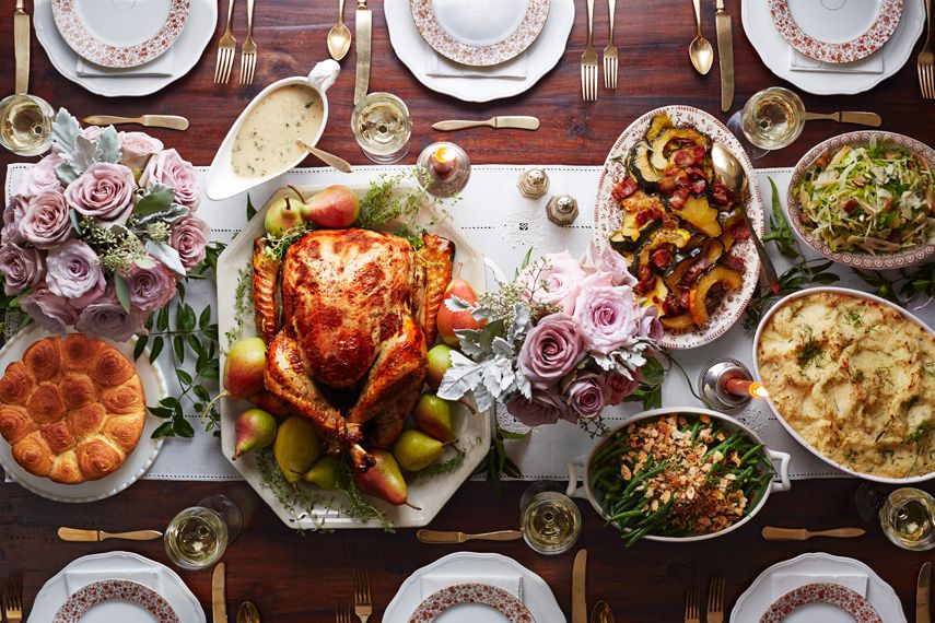 traditional thanksgiving dinner menu list