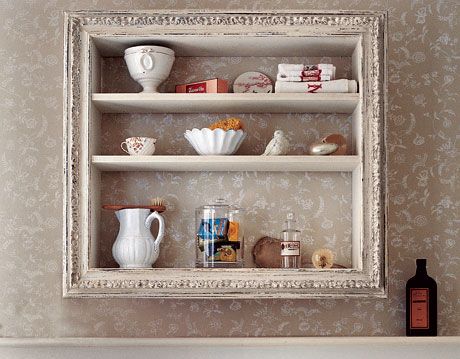 bathroom display shelf