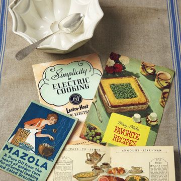 vintage recipe books