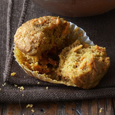 agave sweetened carrot muffins
