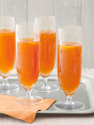 orange champagne cocktail