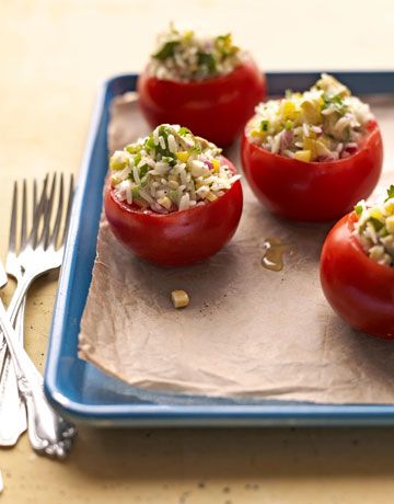 corn-stuffed tomatoes