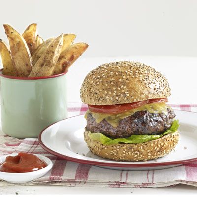 a leaner take on burgers and fries