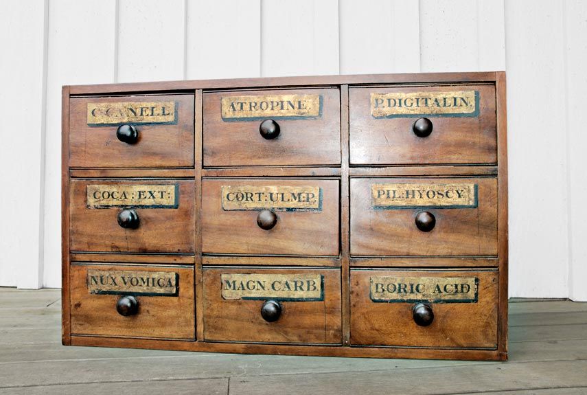 CLOSING DOWN PRICE Personalised 2 Drawer Antique Style Double Card Box