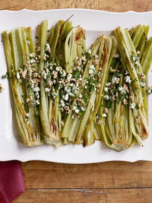 roasted celery and Blue Cheese