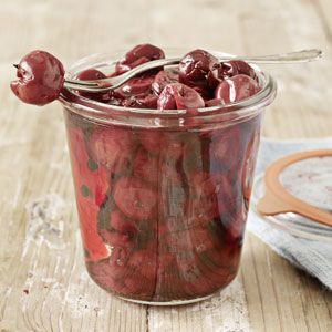 pickled sour cherries