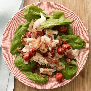 Warm Crab Salad with Sour Cherry Vinaigrette Recipe