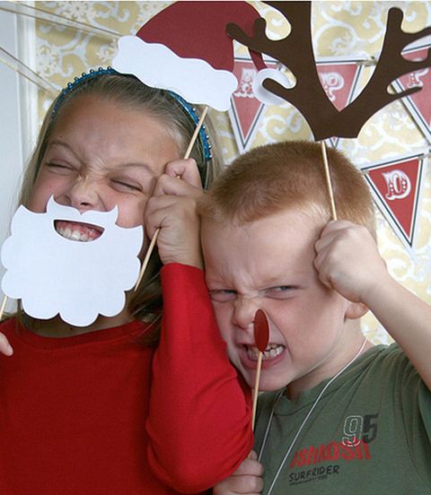 santa photo booth accessories christmas activity