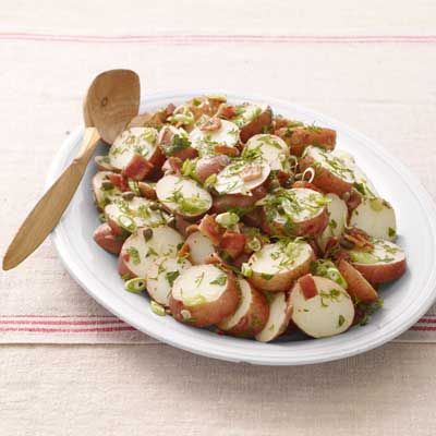 potato salad with bacon and capers