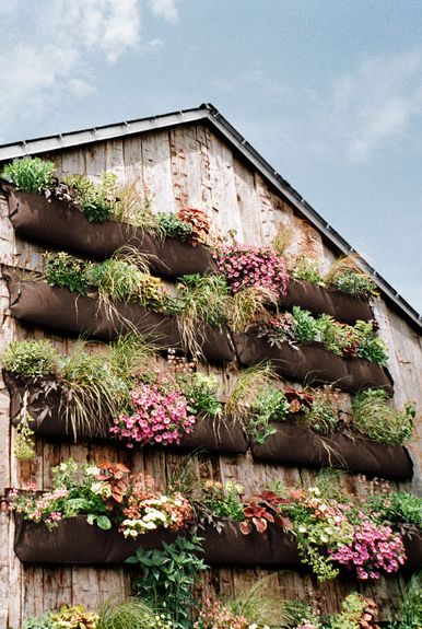 35 Creative Ways To Plant A Vertical Garden How Make - Large Wall Mounted Planters Outdoor
