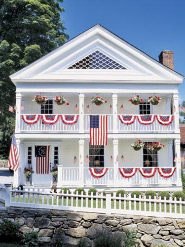 Patriotic Decor 4th Of July Red White And Blue Decorating Ideas