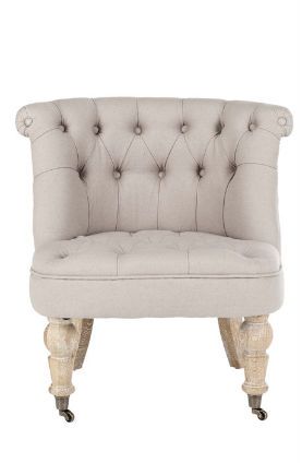 safavieh little tufted fabric slipper chair