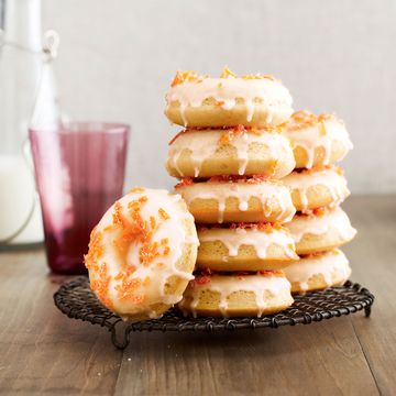 grapefruit buttermilk doughnuts with candied zest