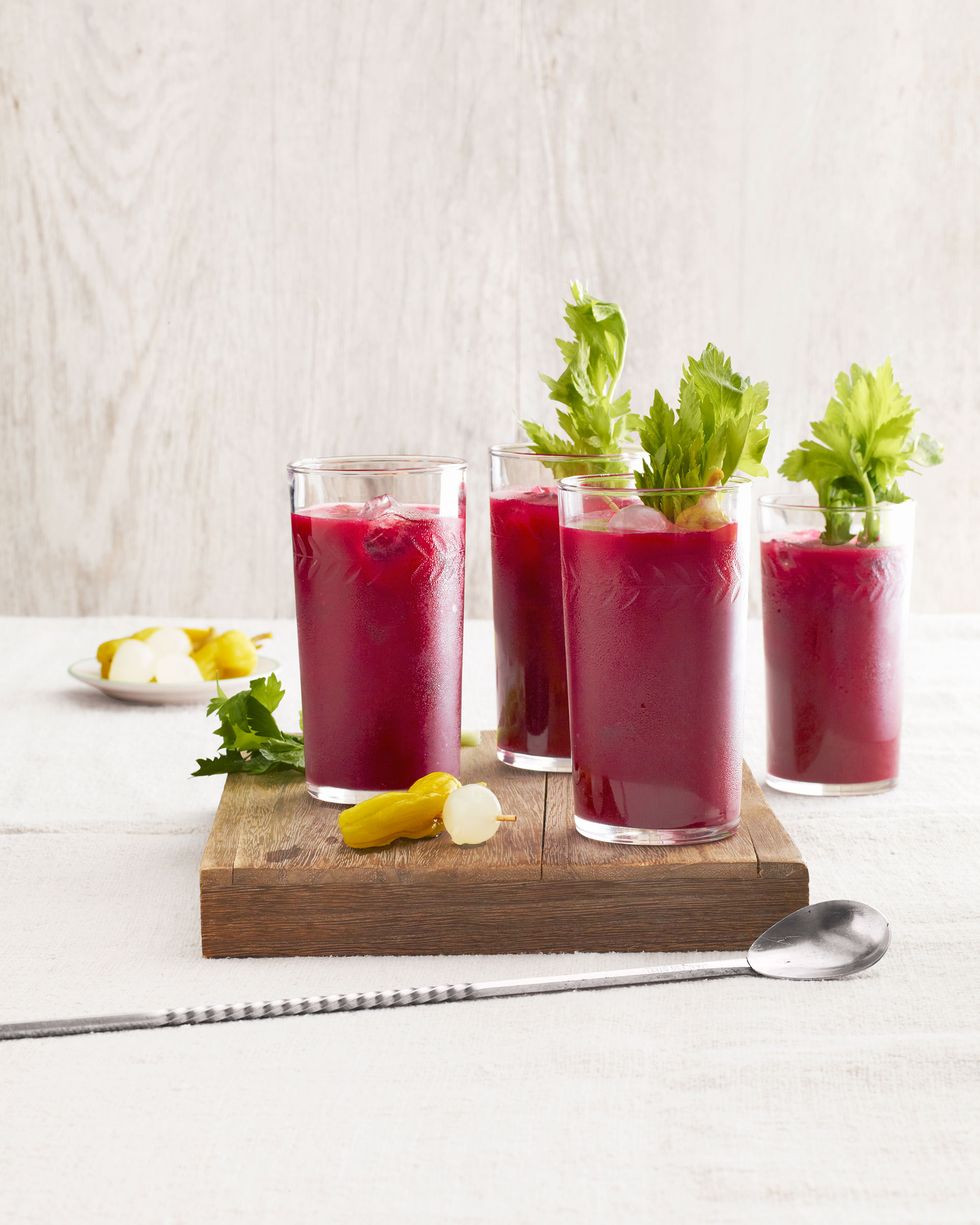 spicy beet bloody marys