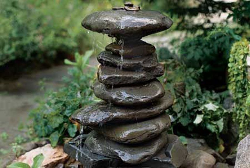 22 Outdoor Fountain Ideas How To Make, Outdoor Rock Water Fountains