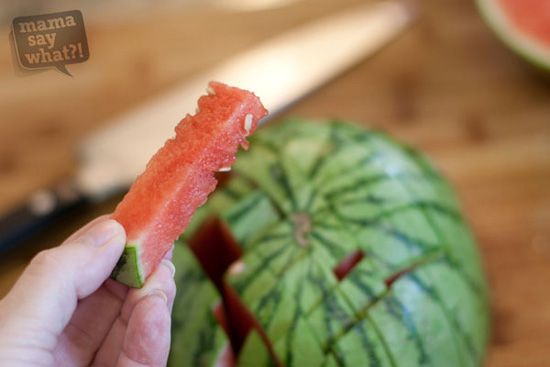 how to cut a watermelon
