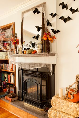 35 Fall Mantel Decorating Ideas Halloween Mantel Decorations