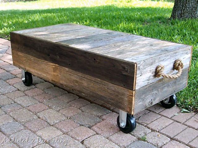 15 Diy Coffee Tables How To Make A, Simple Rustic Coffee Table Plans