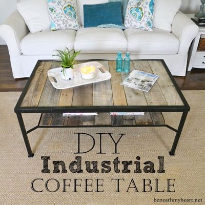 15 Diy Coffee Tables How To Make A, Homemade Table Top Ideas