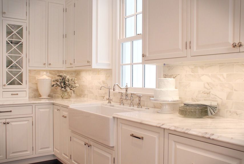 granite kitchen backsplash