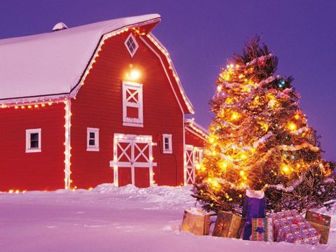 Beautiful Winter Barn Photos - Winter Snow Pictures