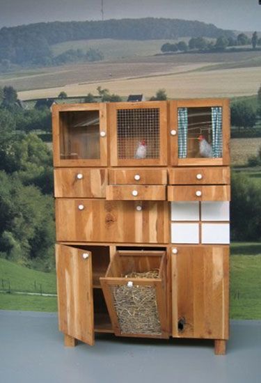 Repurposed Cabinet Chicken Coop Chicken Coop Ideas