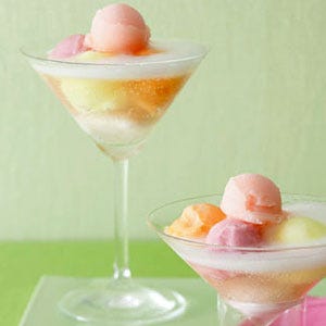 fizzy sorbet cocktail