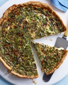 spinach and herb quiche